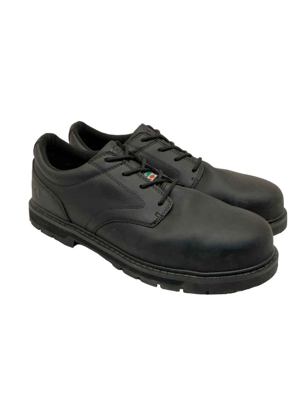Dakota Men's Lace-Up Steel Toe Sport Oxford Shoes 3023 Black Leather Size 11M